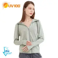 在飛比找蝦皮商城優惠-【UV100】防曬 抗UV-冰纖拼接連帽外套-女(AA220