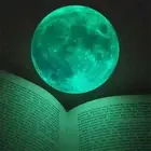 Glowing Moon Wall Sticker Luminous Moon Planet Glow In The Dark Kids Room Decal