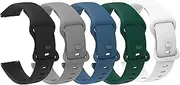 Compatible for BP Doctor Smartwatch Bands, Lamshaw 22mm Quick Release Classic Watch Bands Soft Silicone Bands Bracelet Sports Strap Compatible for BP Doctor P122 2.1" Smart Watch (5 Pack-M, 22mm size
