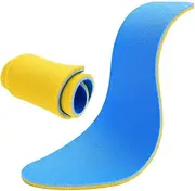 PEPLAYTAL 1Pair Men Breathable Insoles with Sweat Absorption Odor Resistant Shoe Inserts for Sports and Daily Use Ergonomic Design Provides Arch Support Yellow Blue