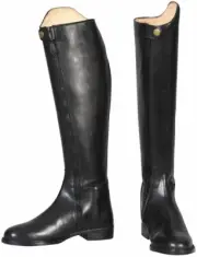 TuffRider Piaffe Dressage Tall Leather Boots Ladies Size 6.5 S BLACK 30100 2ND**