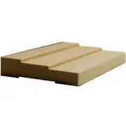 EWCA35 Contemporary Stepped 3-1/2" Casing Trim Moulding, 3/4" x 3-1/2" Unfinishe