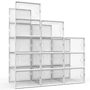 12 Pack Large Shoe Storage Organizer Boxes Size 11 Plastic Sneaker Containers