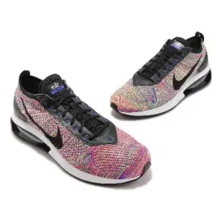 Nike 休閒鞋 Air Max Flyknit Racer 男鞋 女鞋 黑 彩虹 編織 氣墊 FD2765-900