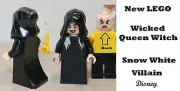 New LEGO Witch EVIL QUEEN Costume Disney Snow White Dwarves Villain Black Hood