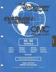1998 OMC EVINRUDE JOHNSON 40 & 50 MODELS PARTS MANUAL P/N 439301 (457)