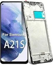 DTD LCD Screen for Samsung Galaxy A21s SM-A217F, SM-A217F/DS, SM-A217F/DSN, SM-A217M, SM-A217M/DS, SM-A217N Replacement Display Touch Screen Digitizer Repair Parts(Black with Frame)