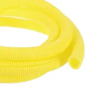 10ft 1/4 Inch Yellow Wire Loom Split Tubing Cord Protectors Flexible Conduit