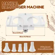 Hamburger Pressing Maker ABS Burger Patty Maker 2 Holes Nonstick Hamburger .s