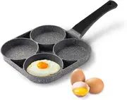 4 Cup Frying Pan Egg Pancake Burger Non-Stick