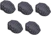 [SAFIGLE] 5pcs Unisex Chef Hat for Men Women Kitchen Work Hat Adjustable Strap for Waiters Waitresses and Restaurant Staff Stylish for Western Restaurants