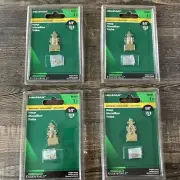 4 Hillman 851421 Solid Bright Brass Hasp/latch 461826 Nos With Hardware