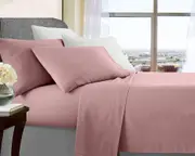 Belisma Opulence Ultra Soft Microfibre Sheet Sets Wrinkle Free King Single Rose Gold