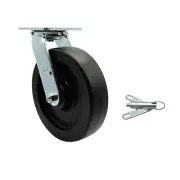 8 Inch SS Polyolefin Swivel Caster with Ball Bearing and Swivel Lock SCC