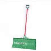 Cleaning Shovel Snow Shovel with Wheeled Snow Pusher Comes with A D-Handle for Driveway Snow Clearing Snow Removal