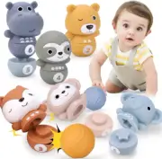 Kaekid Kids Bowling Toys for 6 Months+, Soft Sorting Stacking Building Blocks...