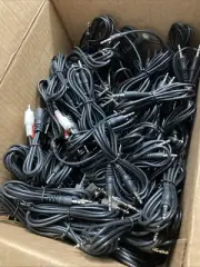 3.5mm Jack To 2 RCA & Male Stereo Audio 20” Cable LOT MIXED Male To Male Adaptor