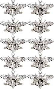 [Baxnore] Bee Twist Lock Clasp, 10 Pack Bag Buckle with Bee Shape Design, Alloy Rotatable Turn Lock Closure for Handbag Leather Case Suitcase Accessories