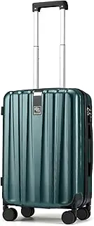 [Hanke] 20 Inch Carry On Luggage 22x14x9 Airline Approved Lightweight PC Hard Shell Suitcases with Wheels Luggage Rolling Suitcase Travel Luggage Bag for Weekender(Blackish Green)
