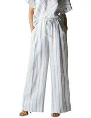 [Fate & Becker] Poolside Wide Leg Pants in White