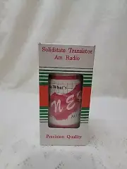Vintage Advertising Fuller Brush Company Cooler Can, Working Transistor AM Radio