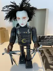 Monster Johnny Depp EDWARD SCISSORHANDS TIN Wind Up Toy With Box.