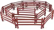 40PCS Corral Fence Toy Accessories Panel Set Farm Corral Fence with Gate Horse Paddock Barn Farm Animals for Toddlers Kids Preschool Educational Gift Sets