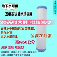 在飛比找蝦皮購物優惠-「金實在」 水塔濾心 20吋大胖樹脂濾心 全屋式水塔過濾樹脂