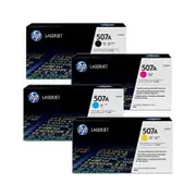 HP CE400A CE401A CE402A CE403A 507A Set of 4 Colour Toner Cartridges