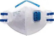 Portwest P251 Disposable FFP2 Valved Fold Flat Respirator Face Masks (Pack of 20) White