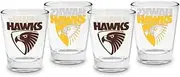 AFL Shot Glass Set of 4 - Hawthorn Hawks - 50ml