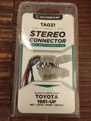 Scosche TA021 Car Stereo Wiring Connector TOYOTA LEXUS GEO 1981-UP -G