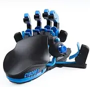 AZERON Gaming Keypad – Programmable One Handed Keyboard for PC Gaming, Hall Effect Joystick and 30 Programmable Keys, 3D Printed Keypad for Righties (Blue, Cyborg II)