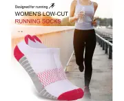 6 Pairs Ankle Running Socks Breathable Elastic Cotton Low Cut Cushioned Tab Socks for Sports-Assorted Colors