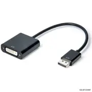 Advanced DisplayPort to DVI Adapter with Gold-Plated Connectors and Secure Latch for High-Quality Transmission