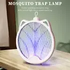 - Foldable Handheld Bug Zapper Lamp USB Cat Ears Electric Mosquito Swatter (Pink