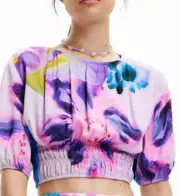 Desigual by Lacroix Christian Lacroix Crop Top Open Back New w Tags Size Medium