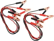 2pcs Jumper Cable Kit for Car Start Durable Automotive Booster Wire for Quick Ignition Tough Construction