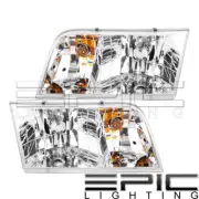 Left Right Sides Pair Headlamps for 1998-2011 FORD CROWN VICTORIA INTERCEPTOR