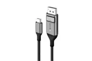 Alogic Ultra ULCDP01-SGR USB-C to DisplayPort Cable - 1m - Space Grey Up to 4K