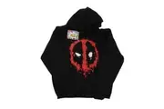 Deadpool Mens Splat Face Cotton Hoodie (Black) - UTBI1687