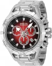 Invicta Men's 47849 Reserve Quartz Chronograph Black, Red Dial Watch