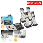 Long-Range 5-Handset Cordless Phone with Digital Answering Machine & Intercom
