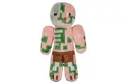JINX Minecraft Zombie Pigman Plush Stuffed Toy, Multi-Colored, 12" Tall, with Display Box