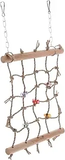 BCOATH Bird Climbing Net Toy Set Parrot Plaything Ladder Grinding Claw Standing Toy for Finches Canaries