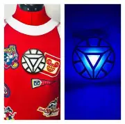 3D Iron Man Arc Reactor Custom Magnetic Chest Piece Glow in Dark Costume Piece