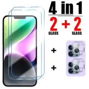 2xTempered Glass Screen Protector For iPhone 16 15 14 13 12 11 Pro Max Camera