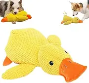2025 New Mellow Dog Calming Duck, Quack-Quack Duck Dog Toy, Calming Duck Dog Toy, Yellow Duck Dog Toys, Emotional Support Duck for Dogs (Yellow)