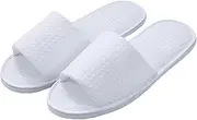 Spa Slipper- 5 Pairs of Velvet Open Toe Slippers with Travel Bags- One Size Fit Most Men and Women for Spa