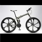 MilkYa Six-Knife Wheel Double Shock Absorber Folding Mountain Bike
